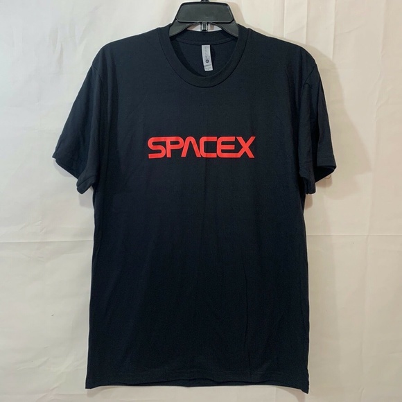 SpaceX Tesla NEW Men's Classic NASA Worm Logo Style T-Shirt in Black S-M-L-XL - Picture 2 of 7